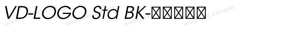 VD-LOGO Std BK字体转换